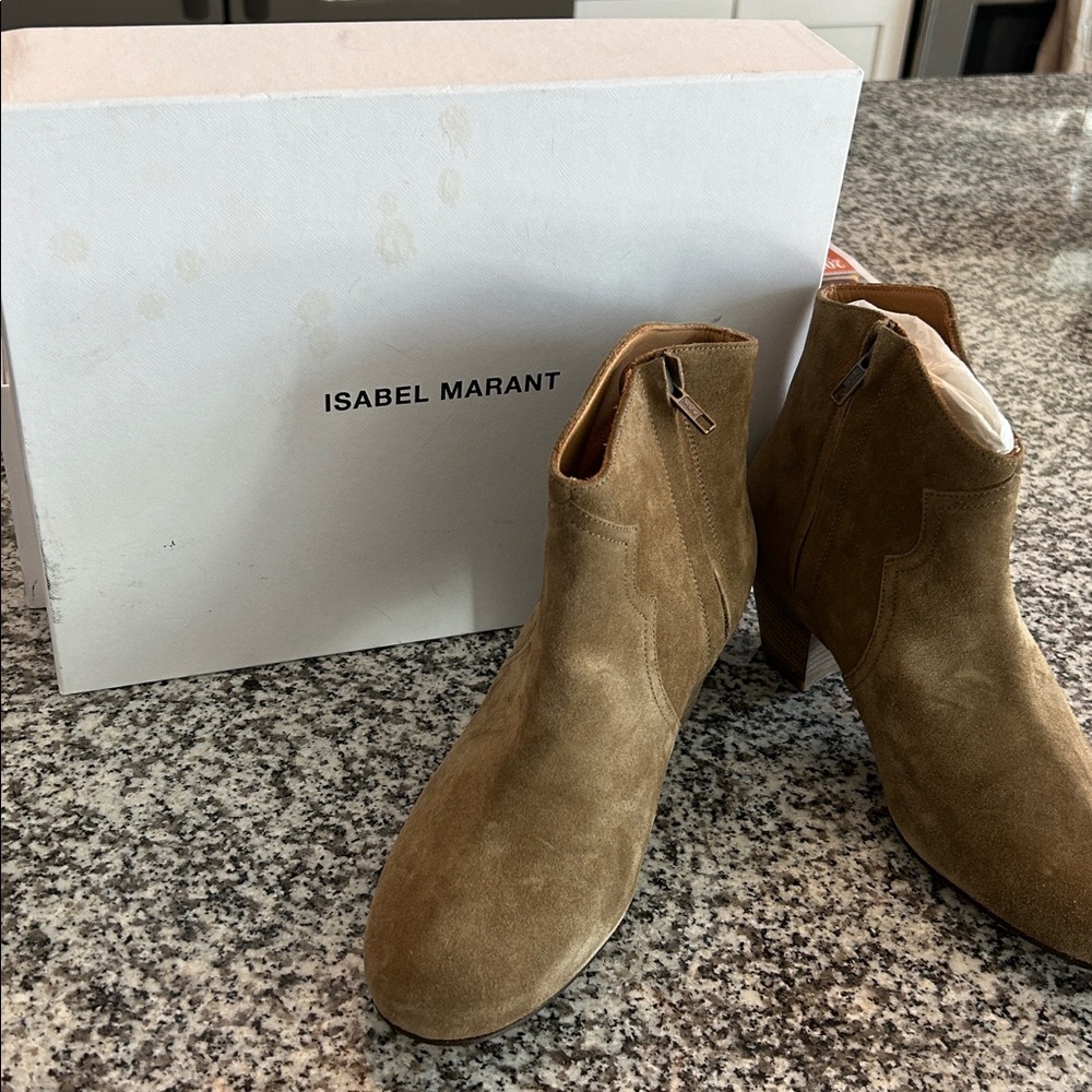Isabel Marant Brown Suede Ankle Boots